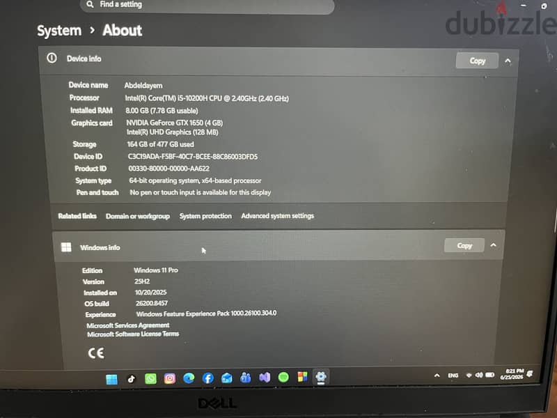 Dell G15 5510 3