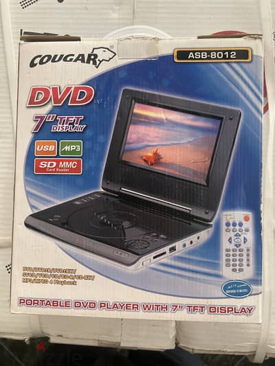 DVD Player محمول Cougar ASB-8012