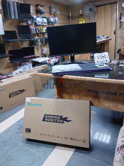 شاشة Hisense 27 بوصة 2K QHD IPS 165Hz – كرتونة ومشتملات