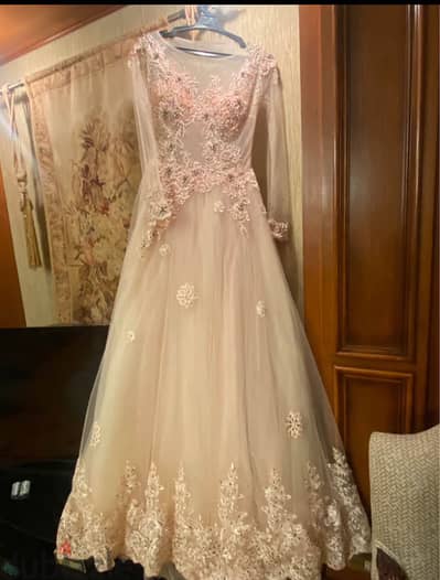Haydini pink engagement dress