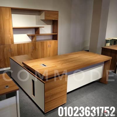 طقم إداري مكتب مدير مودرن خشب mdf اسباني مكاتب مديرين استقبال اثاث