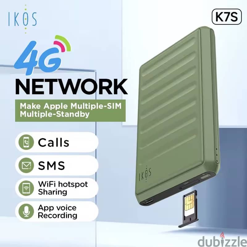 IKOS k7s adapters for iPhone add one sim 1