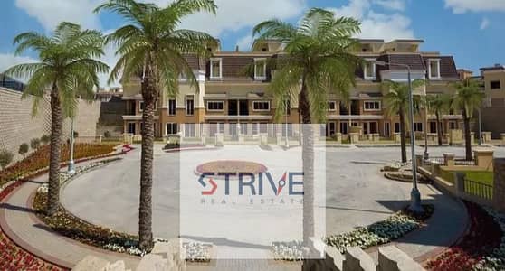 Town house with a 54% discount prime location on open view direct on land scape Close to Madinaty, Talala, and Sarai for sale in Butterfly Compound.