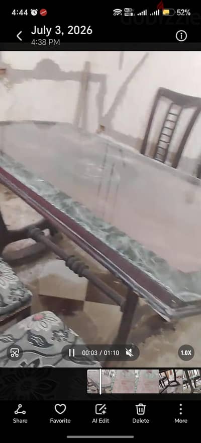 سفرة بعدد 6 كراسى