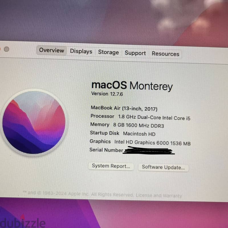 Macbook Air 2017 - Middle East Version 2