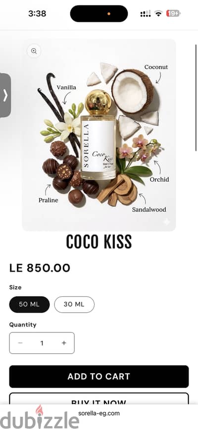 Sorella - perfume coco kiss Sorella - perfume coco kiss