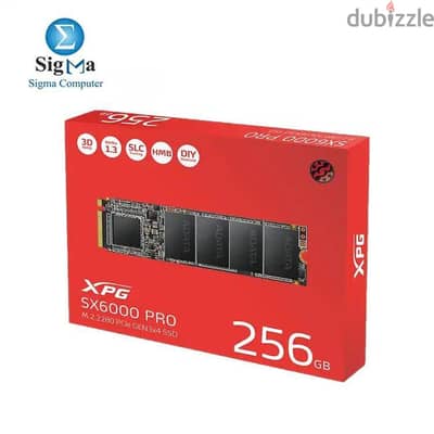 xpg nvme m. 2 sx6000 pro 256gb