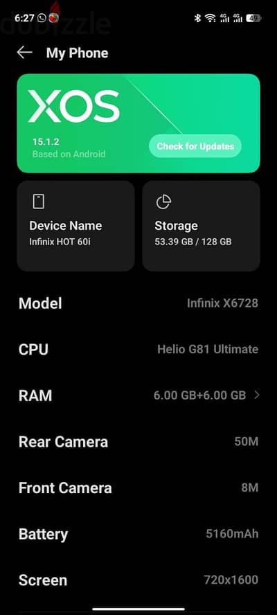 Infinix Hot 60i