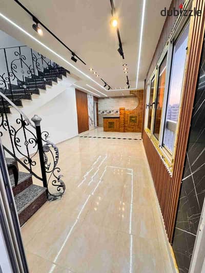 Apartment on the roof in Alexandria, Al-Nukhail Beach, by the sea, luxury finishing, cash or installments