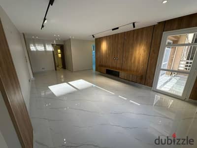 Apartment for rent in Madinaty, 124 sq m, ultra-super deluxe finishing, first occupancy, garden view