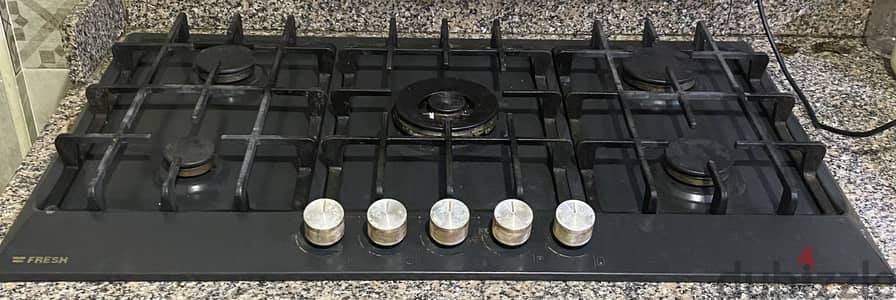 فريش مسطح غاز 90 سم 5 شعلة
