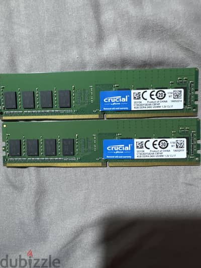Crucial 4GB DDR4 2400UDIMM
