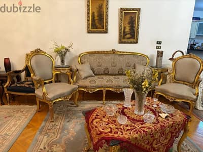 صالون  مدهب فرنساوي