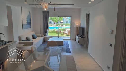 كورنر  صف اول  شاليه في  هاسيندا الساحل الشمالي Chalet for sale in Hacienda North Coast للبيع في الساحل الشمالي راس الحكمة دقايق من هاسيند وايت الساحل