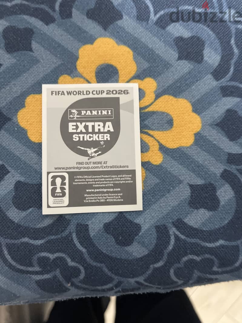 Panini extra sticker 1