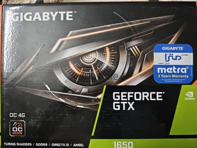 كرت GTX 1650 d6 حاله ممتازه