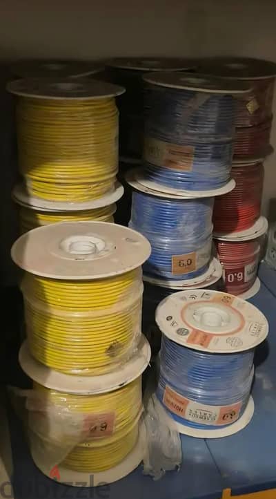 wire 6mm2 سلك ٦ مم٢ ماركة السويدي اصلي