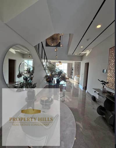 With an advance of a million and a half for a villa for sale at the lowest price in a compound with villas only ((The Patio Town)) in the gathering