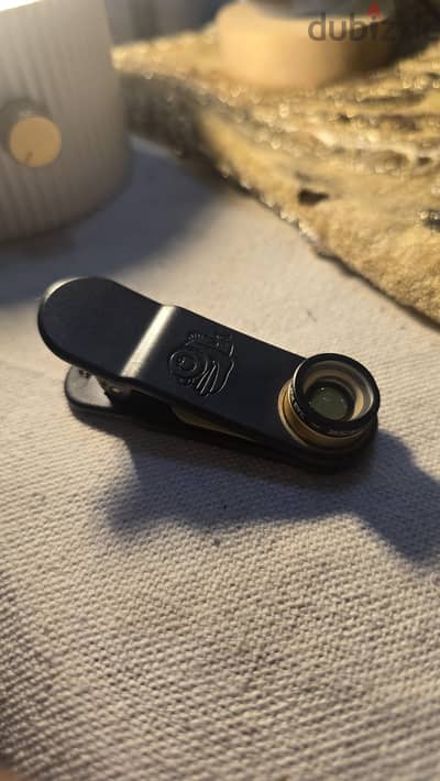 fisheye micro lens for phone clip with pouch