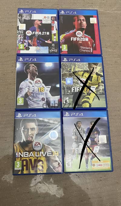 ps4 games CD  العاب بلايستيشن 4 fifa و nba
