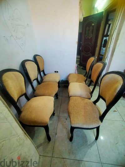 6كرسى سفرة تنجد جديد