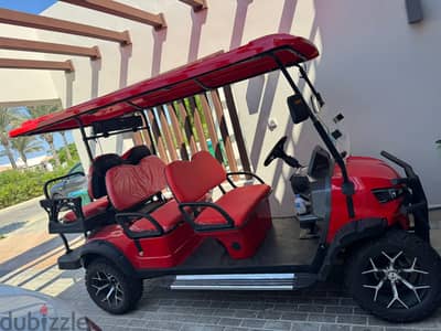 Golf Cart كهربائية 6 ركاب – بحالة ممتازة – تصميم رياضي