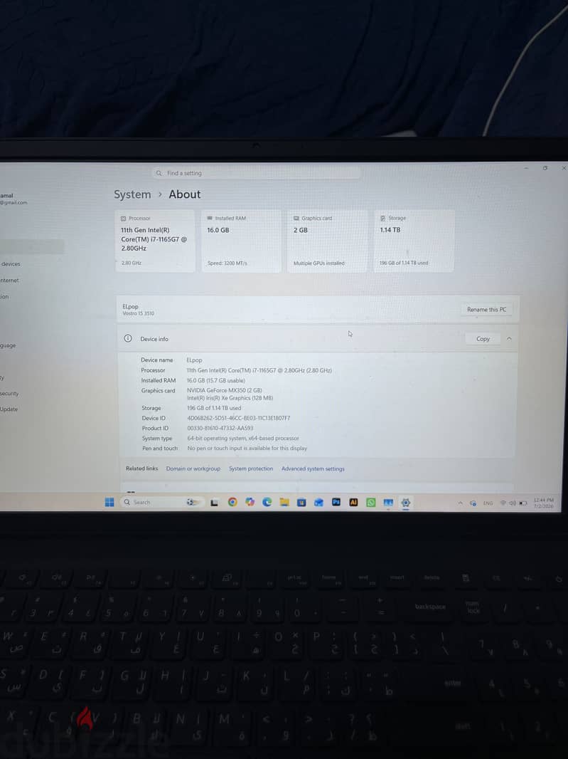 Laptop dell 1