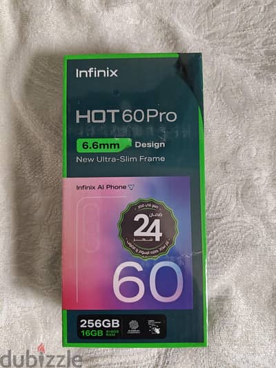 Infinix Hot 60 Pro ذاكرة رام 8+8 جيجابايت+ تخزين 256