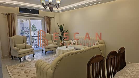 Furnished apartment for rent in Al Rehab, prime location near services, super lux finishing