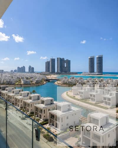 ready to move sea and lagoons view  fully finished apartment for sale in mazarine new alamein next to marassi and marina , latine distrect