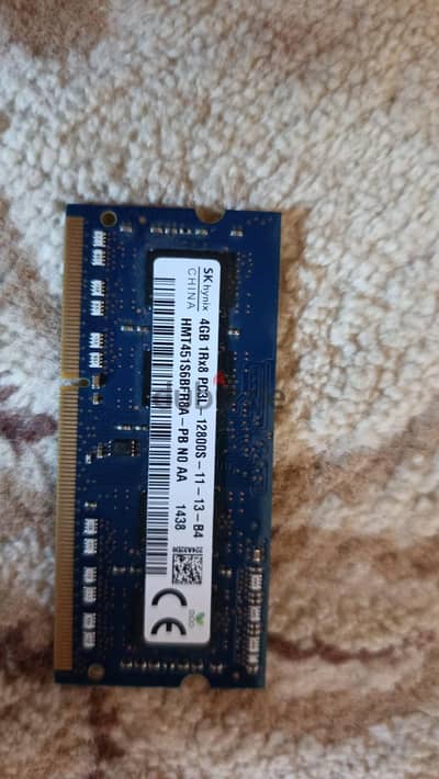٤Gb Ram DDR3L 1600Mhz