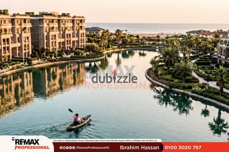 اطول واجهه بحر تشطيب كامل شاليه للبيع pause الساحل الشمالي