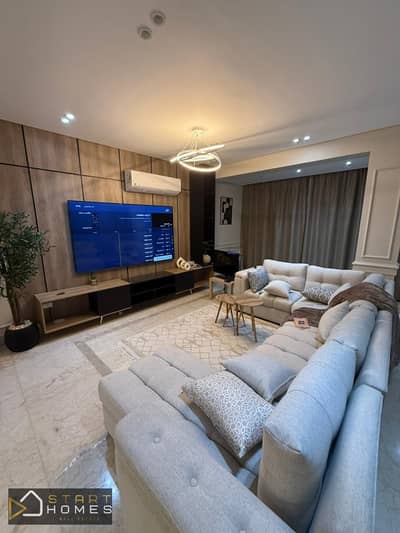 4-bedroom furnished twin house for rent in Madinaty (Model Z), located next to the Golf Club and directly overlooking the Grand Mosque Park.