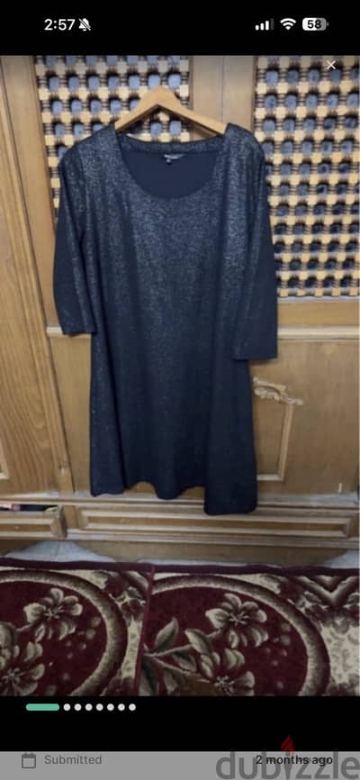Soriee black short dress xl