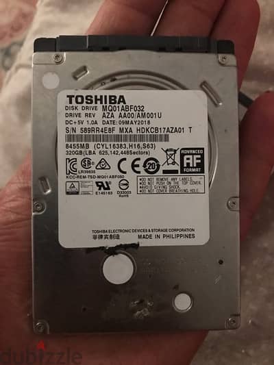 هاردات hdd  مستعملين  320 و 500