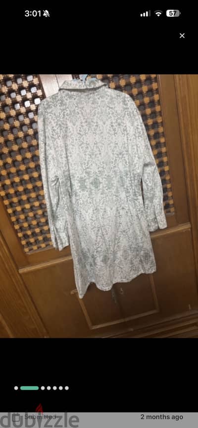 Riva green n white blose size L