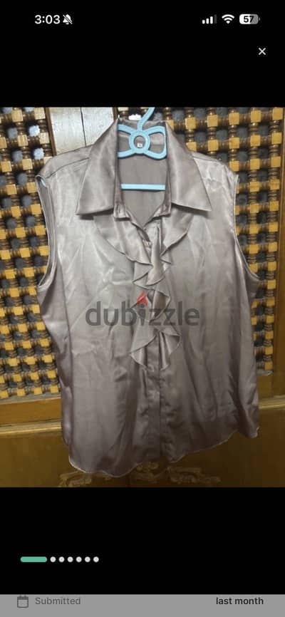 Caffe soriee satin blouse size 48