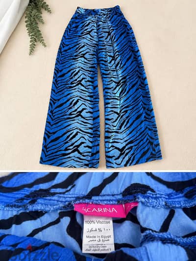 Summer zebra print pants