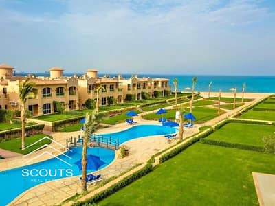 Ready to move in, fully finished Ultra Super Lux chalet for sale in La Vista Ain Sokhna with a double view of the sea and pools minutes from Porto