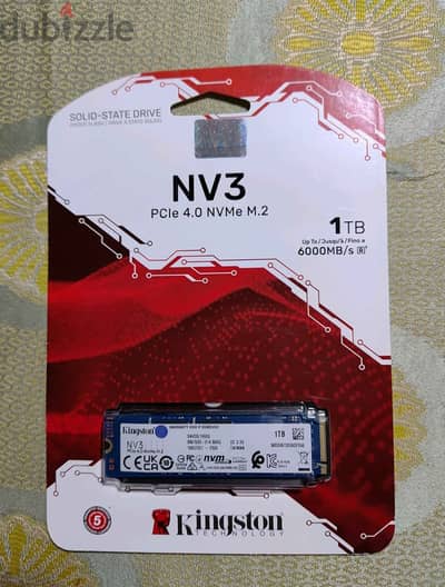 هارد Kingston NV3 NVMe M. 2 PCIe 4.0 SSD – سعة 1 تيرابايت