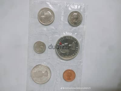 طقم عملات كندا الفضي التذكاري الأصلي 1967 (Centennial Set)