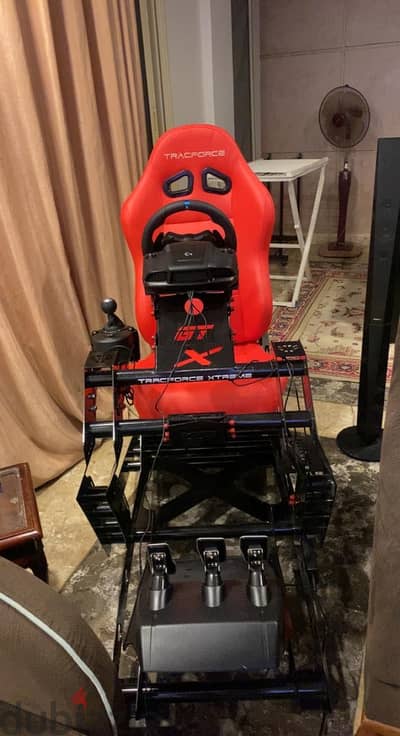 Sim Racing cockpit trancforce Red x Black شاسيه جيمينج
