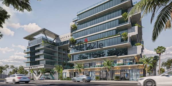 Finished admin office for sale in Bridges Mall, Sheikh Zayed, directly on 26th of July axis