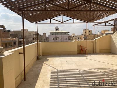 دوبلكس روف للايجار المعادى الاسلكى ٣ غرف بتراث كبير