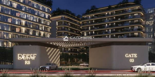 Apartment for sale with a 35% discount in one of the most prestigious areas of the New Administrative Capital, in the R8 district, next to the service
