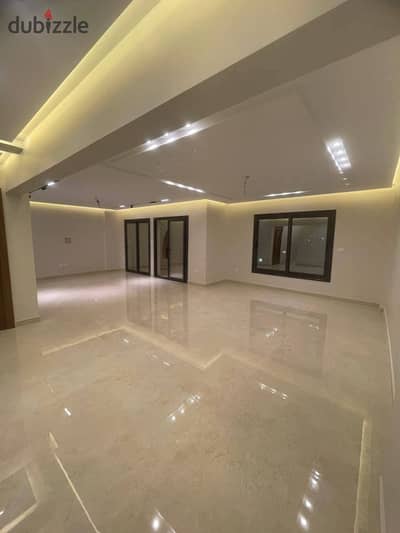Apartment for sale in Al Rehab 1, 160 sq m | First floor, double view, wide garden, unobstructed sea view, 3 bedrooms, 3 bathrooms, next to the club and Abu Bakr Al Siddiq Mosque