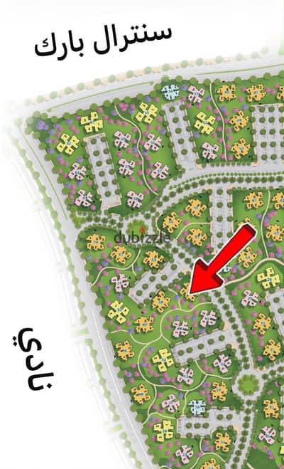 A beautiful apartment of 82 meters in Noor City with a prime location near the club and Central Park and a garden view
