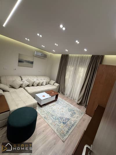 mNext to Avenue Mall For those who love ground-floor apartments with a garden Furnished apartment for rent in (Al Rehab area) Phase 9: 100+50 m