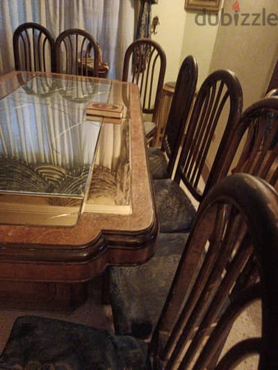 dining table and 8 chairs