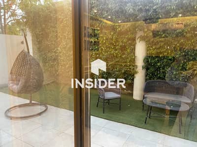 Under Market Price Apartment Fully Furnished  Ground floor with garden for rent in Lake view residence  - 5th Settlement, New Cairo